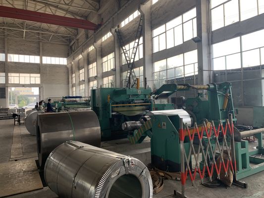 80m / min قابل للتعديل 0.4-4mm آلة حز لفائف المعادن