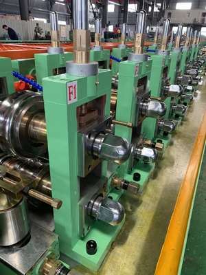 60m / Min HF Welded Tube Mill Line 10m لأنابيب مربعة مستديرة